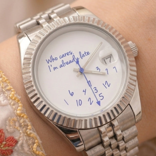 MIDNIGHT SILVER WATCH