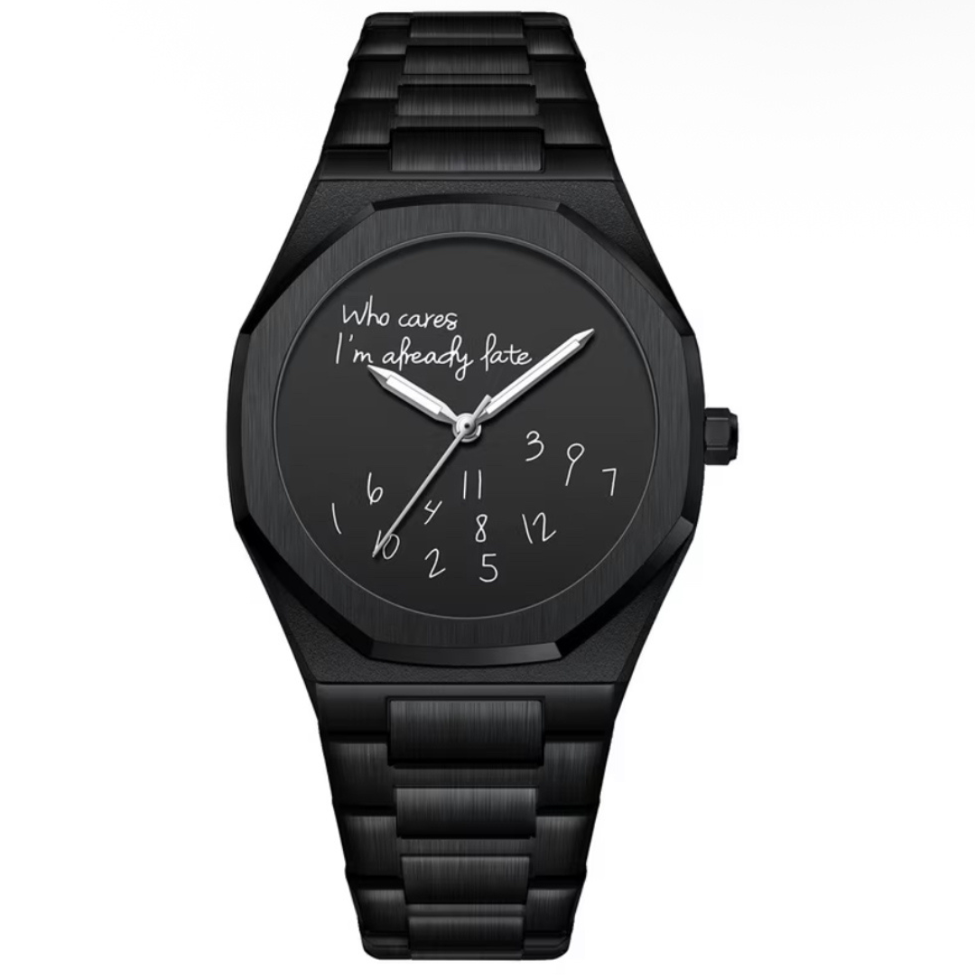 I’m Already Late” Black Edition